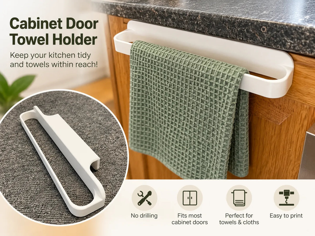 Cabinet Door Towel Holder by Martin S.