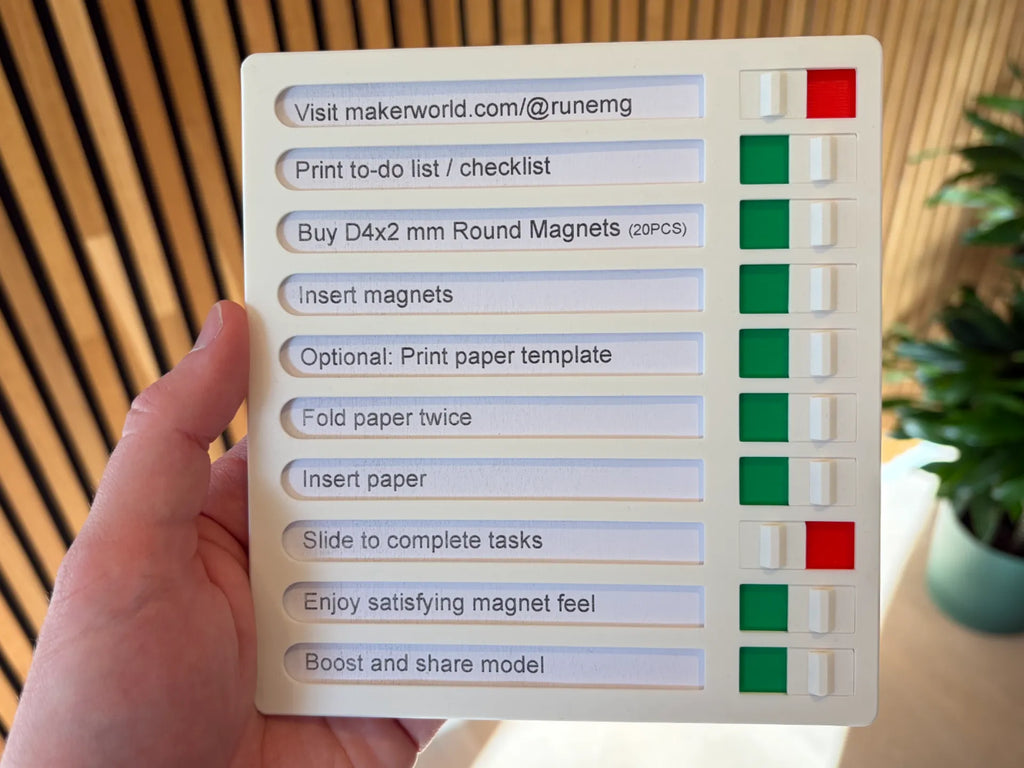 To-Do List frame w. Checklist Switches (Reusable) by runesblog.com